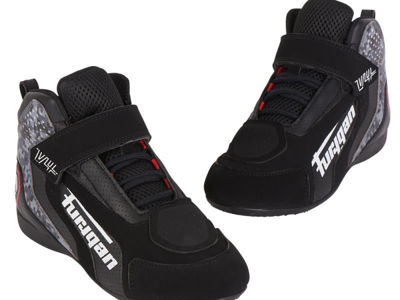 Furygan V4 belüftete Motorradschuhe (schwarz / pixel)