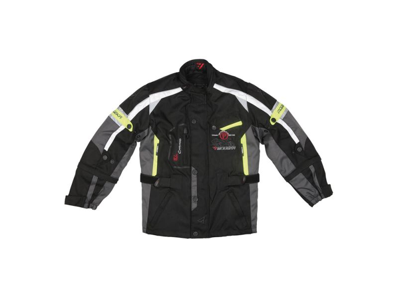 Modeka El Chango Kids Motorradjacke Kinder (schwarz/gelb)