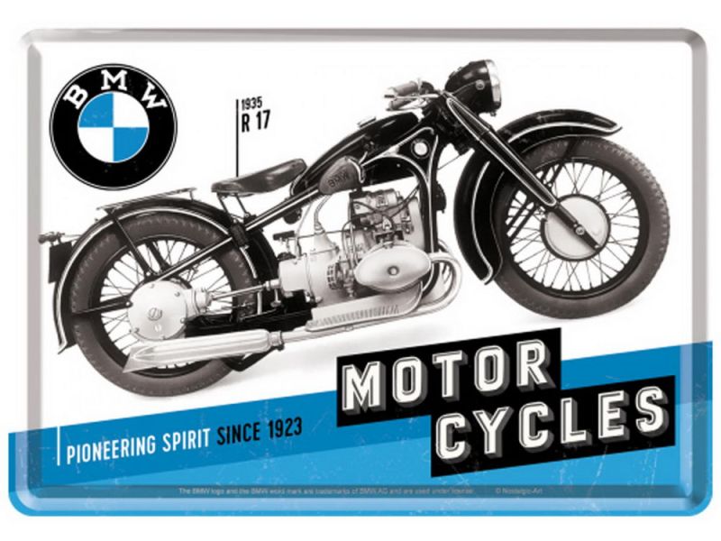 Nostalgic Arts BMW Timeline Blechpostkarte (10x14cm)