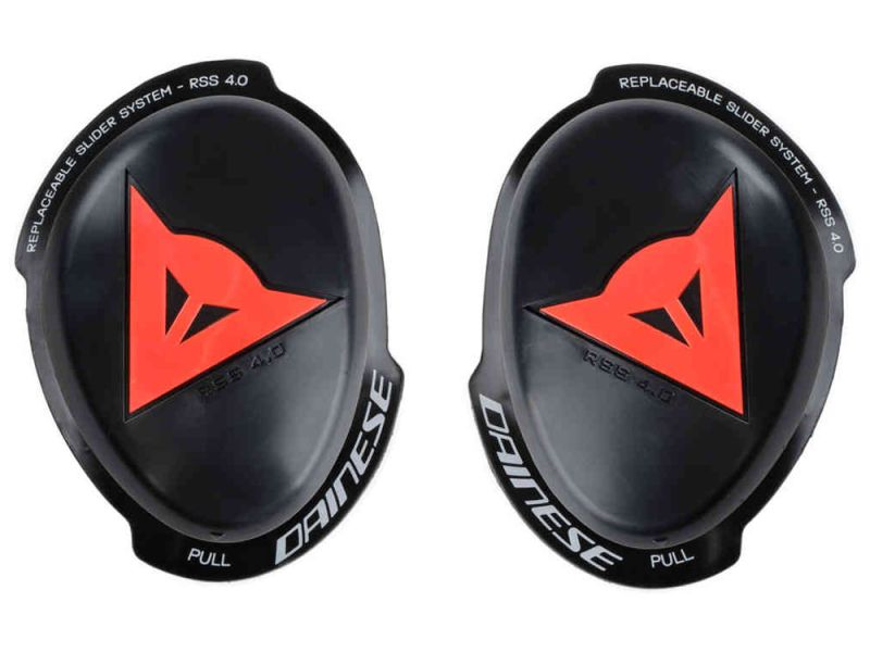 Dainese RSS 4.0 Knieschleifer Full Kit (Schwarz/Rot)