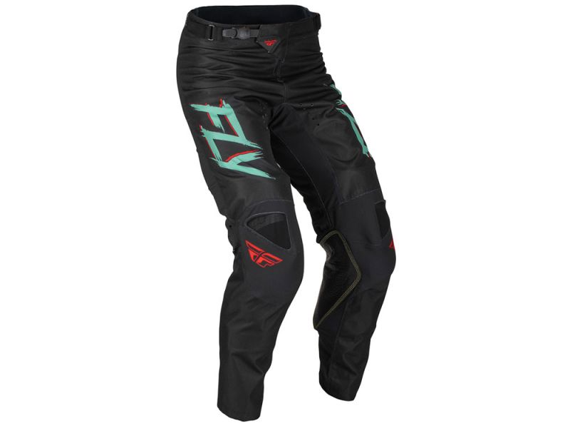 FLY Racing Kinetic S.E. Rave Cross Motorradhose (schwarz / minze / rot)