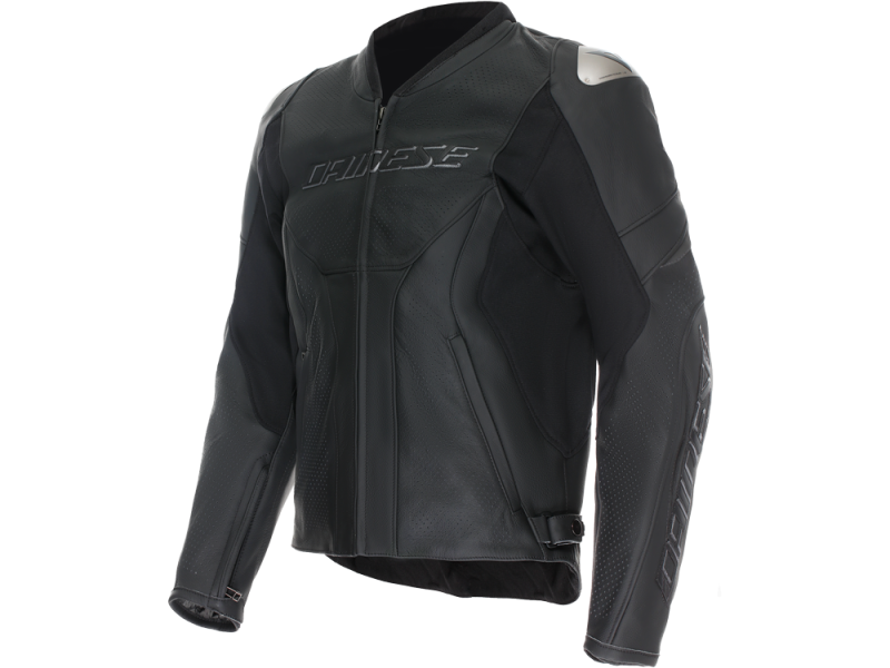 Dainese Racing 5 Motorradjacke Lang perforiert (Schwarz)