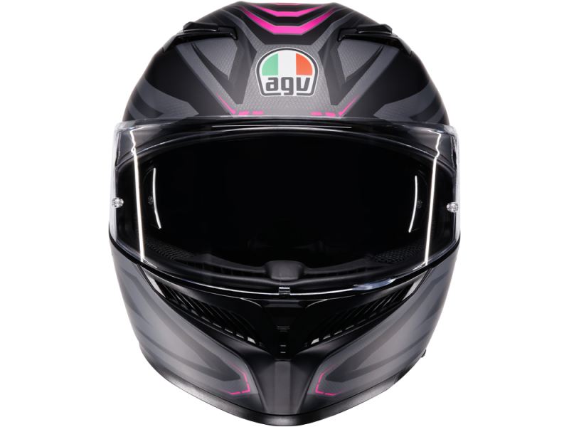 AGV K3 Syth Motorradhelm (Schwarzmatt/Pink)