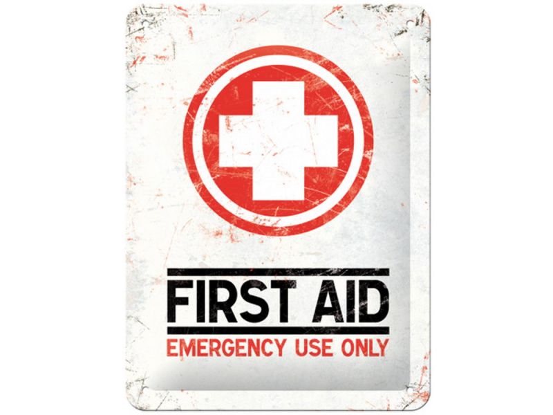 Nostalgic Arts First Aid Classic Blechschild (15x20cm)
