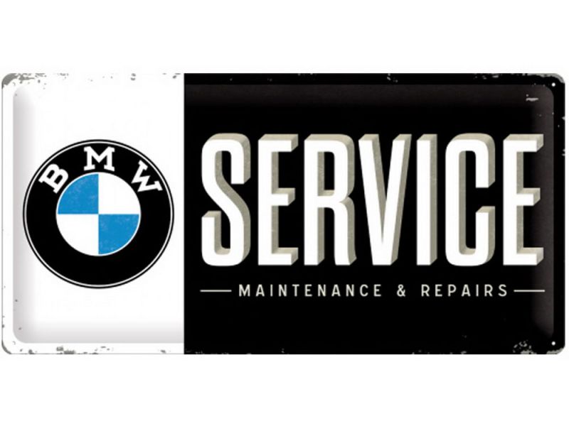 Nostalgic Arts BMW Service Blechschild (25x50cm)