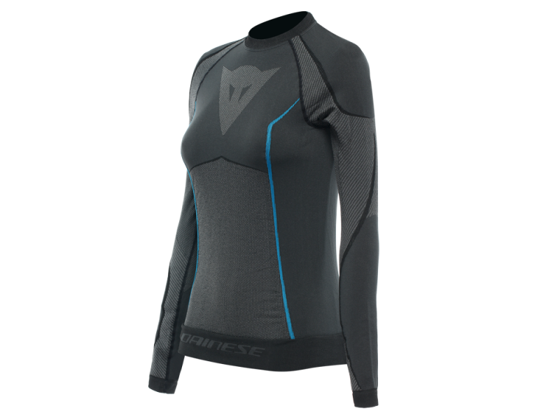 Dainese Dry LS Funktionswäsche Langarmhemd Damen (schwarz/blau)