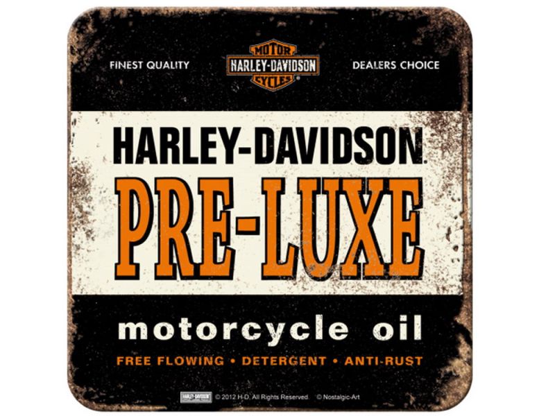 Nostalgic Arts Untersetzer Harley Davidson PRE-LUXE (9x9cm)