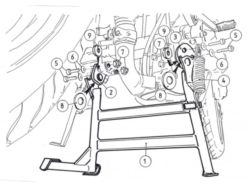 Hepco & Becker Hauptständer Yamaha FZ 6 / Fazer (-2006)