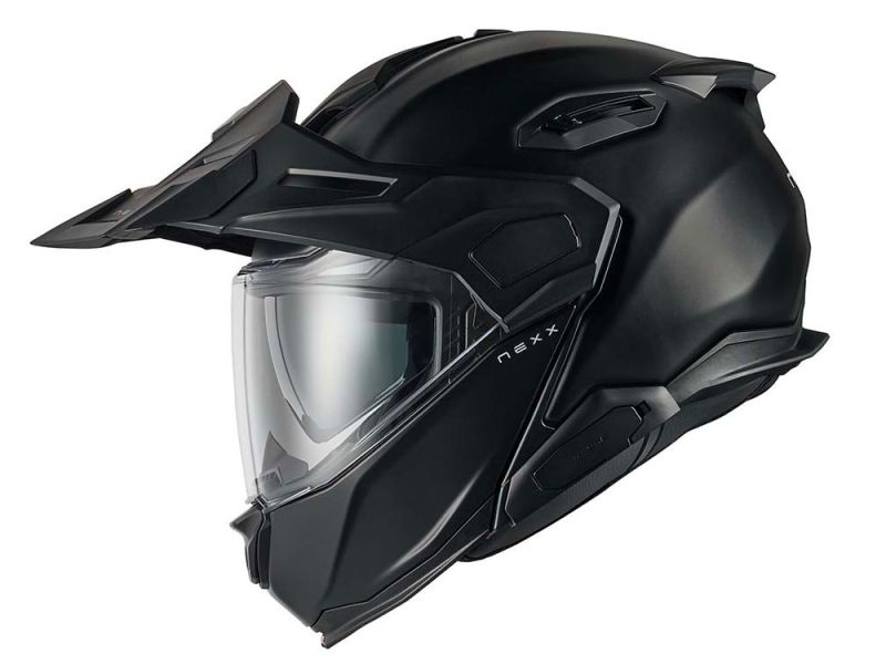 Nexx X.LifeCountry Plain Motorrad Klapphelm (schwarz)