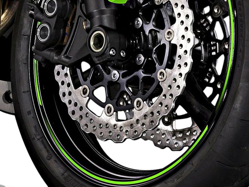 Kawasaki: Felgenring in Grün 17" 