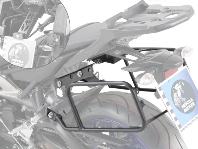 Hepco & Becker Lock-it Motorrad Kofferträger Yamaha MT-09 (2013-2015 anthrazit) für OE Brücke