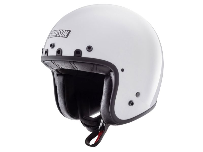 Simpson Chopper Motorrad Jethelm ohne Visier (weiß)