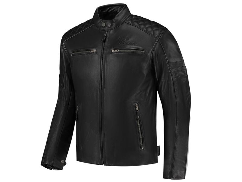 Rusty Stitches Jari V2 Motorradjacke Herren (schwarz)