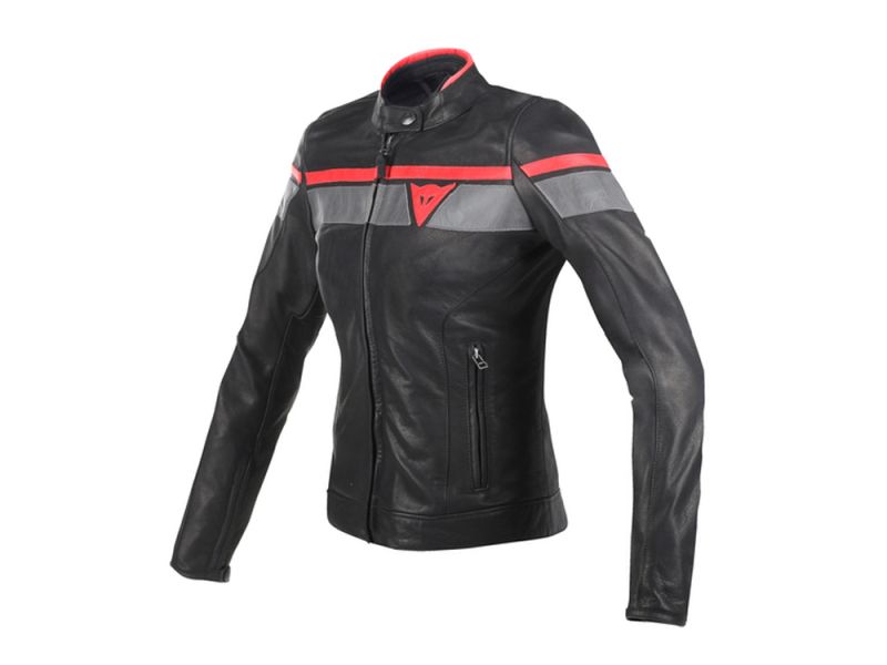 Dainese Blackjack Motorradjacke Damen (schwarz/rot)