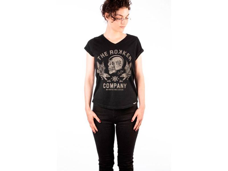 Rokker Eagle Black T-Shirt (Schwarz)