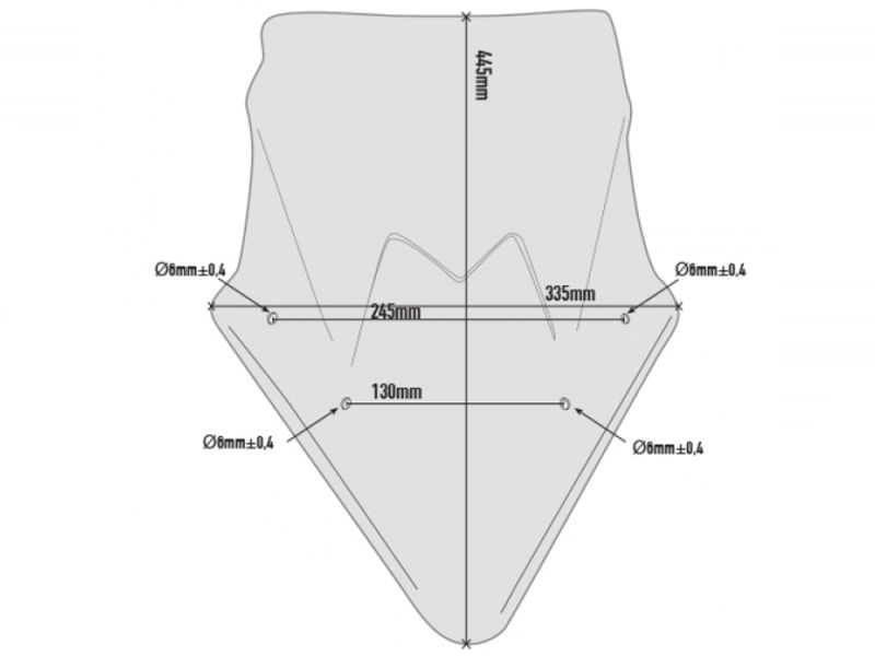 GIVI Windschild Kawasaki Ninja 650 (2017- | getönt)
