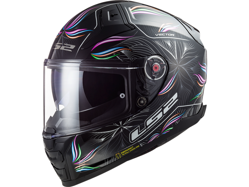 LS2 FF811 Vector II Tropical Integralhelm (schwarzmatt)