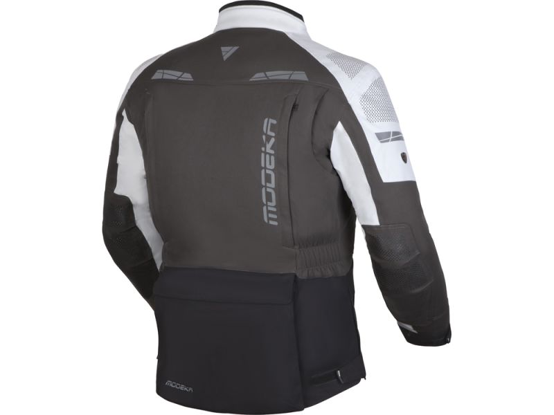 Modeka Hydron Textil-Motorradjacke (Hellgrau/Grau/Schwarz)