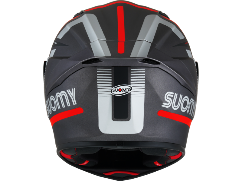 Suomy Track-1 Ninety Seven Integralhelm (schwarz/rot/grau)