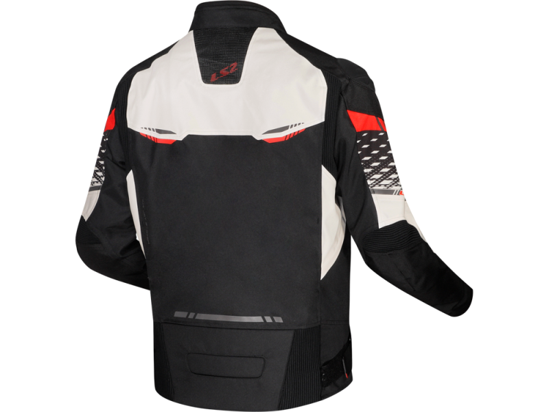 LS2 Apex WP Motorradjacke (Schwarz/Weiß/Rot)