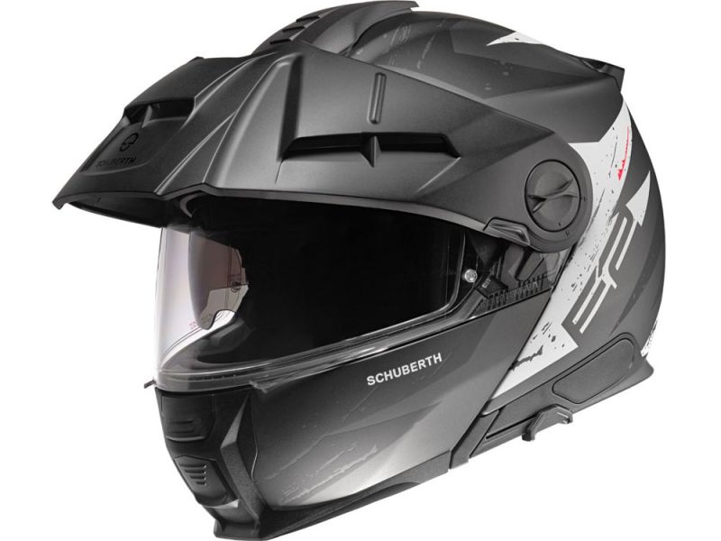 Schuberth E2 Explorer Klapphelm (schwarz/grau/weiß)