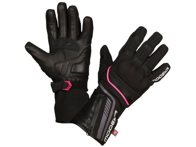 Kaufen Sie Handschuh Modeka Makari Lady von Modeka in Schwarz/Pink Kategorie Touren Handschuhe bei UOS Demo Shop
