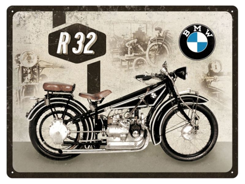 Nostalgic Arts BMW R32 Blechschild (30x40cm)