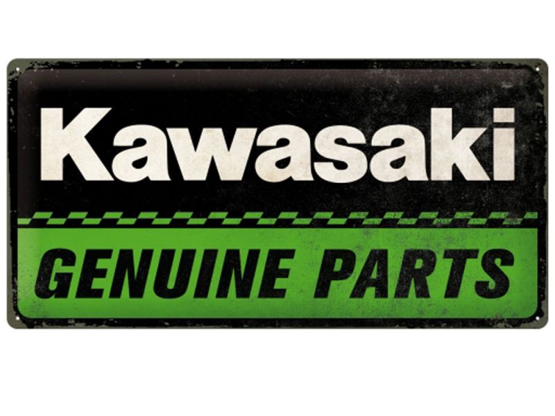 Nostalgic Arts Kawasaki Genuine Parts Blechschild (25x50cm)