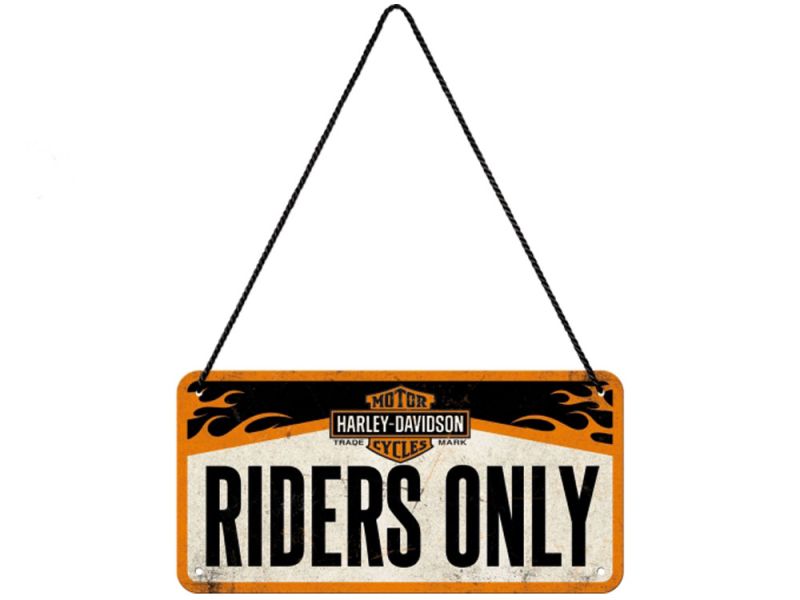 Nostalgic Arts Harley Davidson Riders Only Hängeschild (10x20cm)