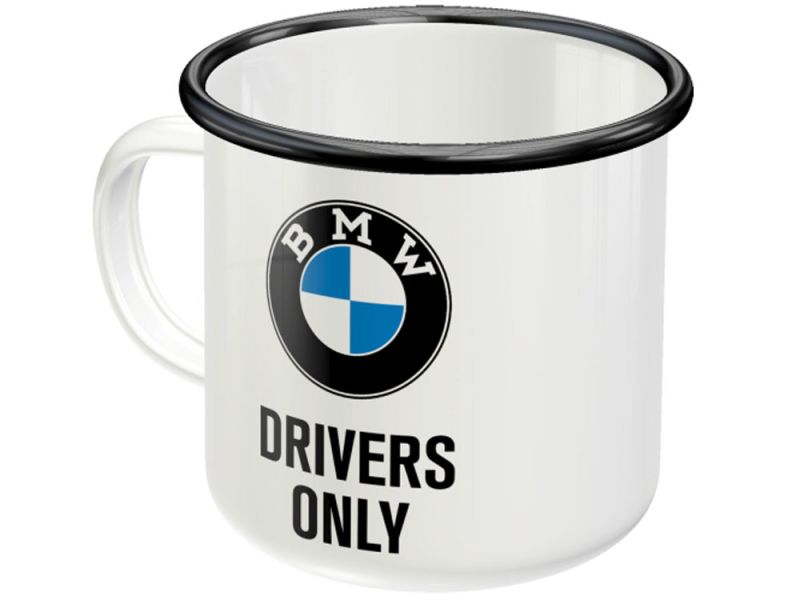 Nostalgic Arts BMW Drivers Only Emaille Becher