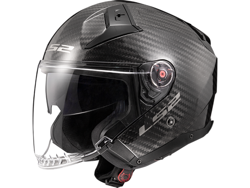 LS2 OF603 Infinity II Carbon Jethelm (carbon/schwarz)