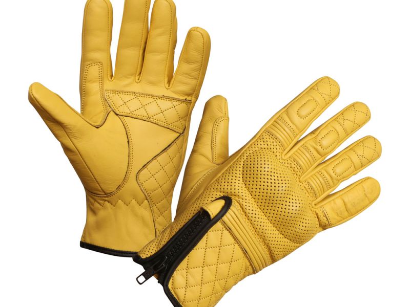 Modeka Parkar Motorradhandschuhe Herren (gelb)