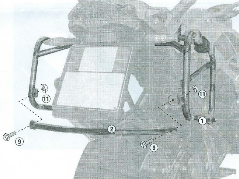 GIVI Trekker Outback Motorrad Kofferträger CAM BMW R1200GS (2004-2012)