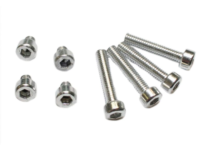 P&W Aluschrauben Set für Conical Two (silber eloxiert)