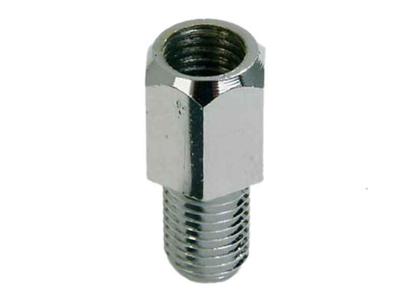 P&W Spiegeladapter (chrom) M10 (Loch Rechtsgewinde) auf M10 (Bolzen Linksgewinde)