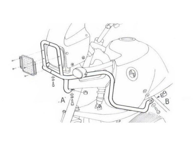 Hepco & Becker Tankschutzbügel BMW R 850 GS / R 1100 GS (chrom)