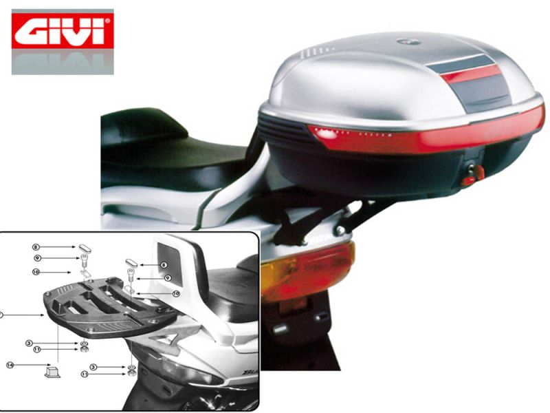 GIVI Monokey SR Gepäckbrücke Suzuki Burgmann 250/400 (1998-2002)