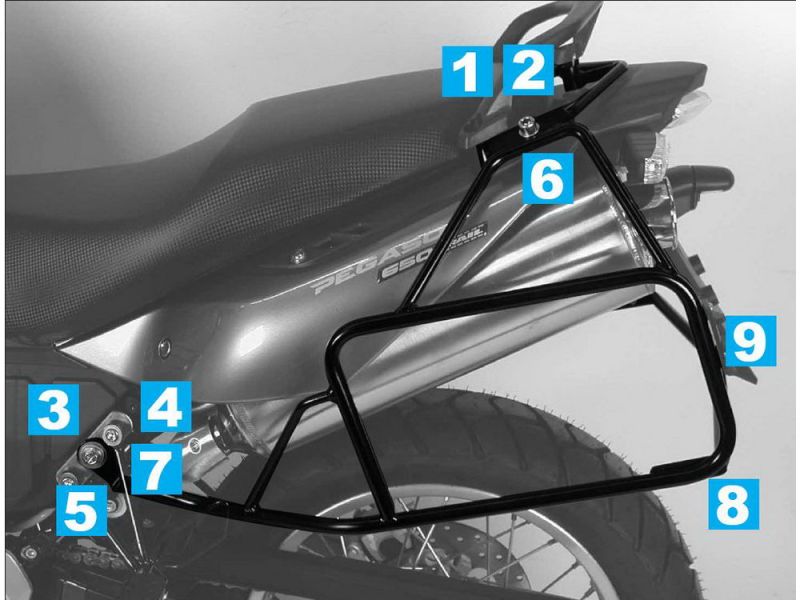 Hepco & Becker Lock-It Motorrad Kofferträger Aprilia Pegaso 650 Strada / Trail