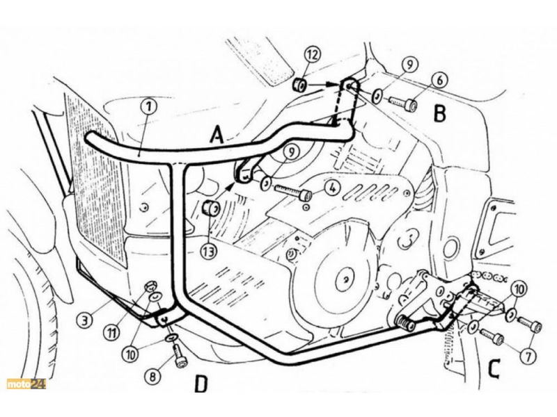 Hepco & Becker Sturzbügel Cagiva Gran Canyon 900