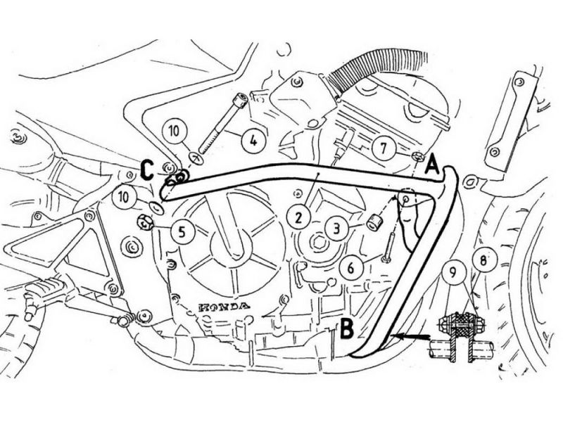 Hepco & Becker Sturzbügel Honda CBF 600 (2004-2007)