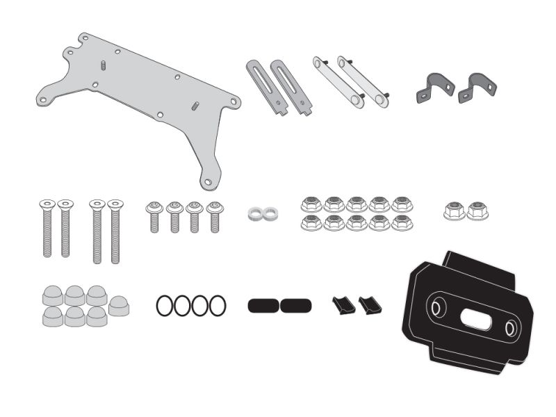 GIVI Montagesatz S250 an PLR1161 / PL1161CAM für Honda CRF1000L Afria Twin (2018-) CRF1000L Africa Twin Adventure Sports (2018-)