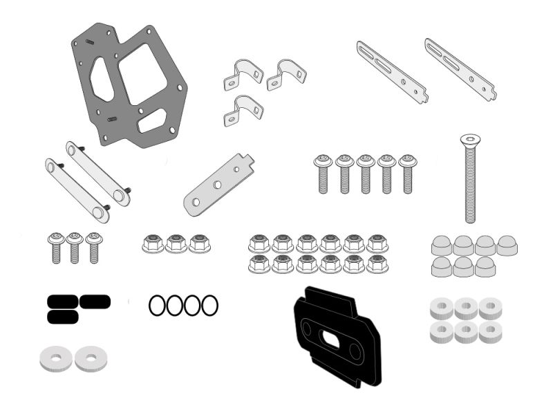 GIVI Montagesatz S250 an PL3116 / PL3105CAM für Suzuki DL 1000 V-Strom (2017-)