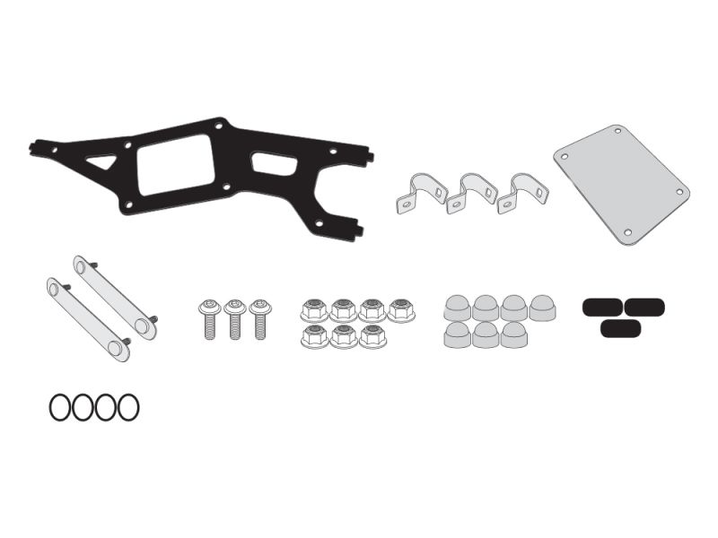 GIVI Montagesatz S250 an Original Kofferträger BMW R1200GS Adventure (2014-)