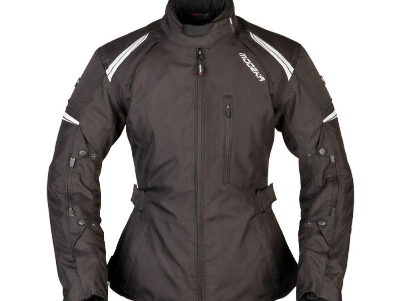 Modeka Violetta Tex-Jacke Damen (schwarz/schwarz)