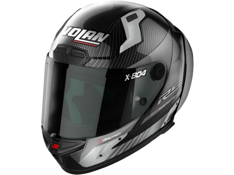 Nolan X-804 RS U.C. Hot Lap Integralhelm (Carbon/Schwarz/Grau)