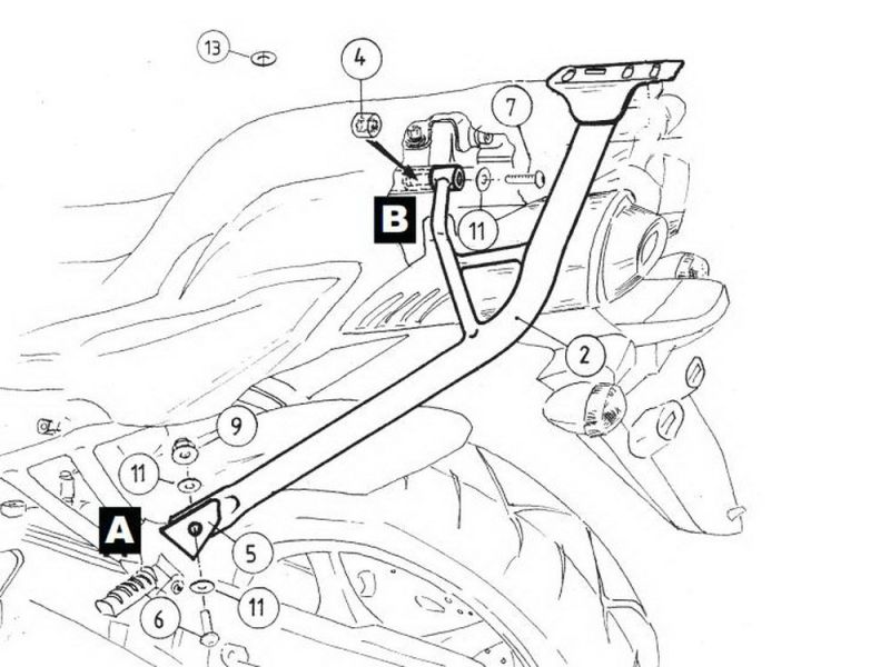 Hepco & Becker Alu Rack Yamaha FZ 6 / Fazer (schwarz)