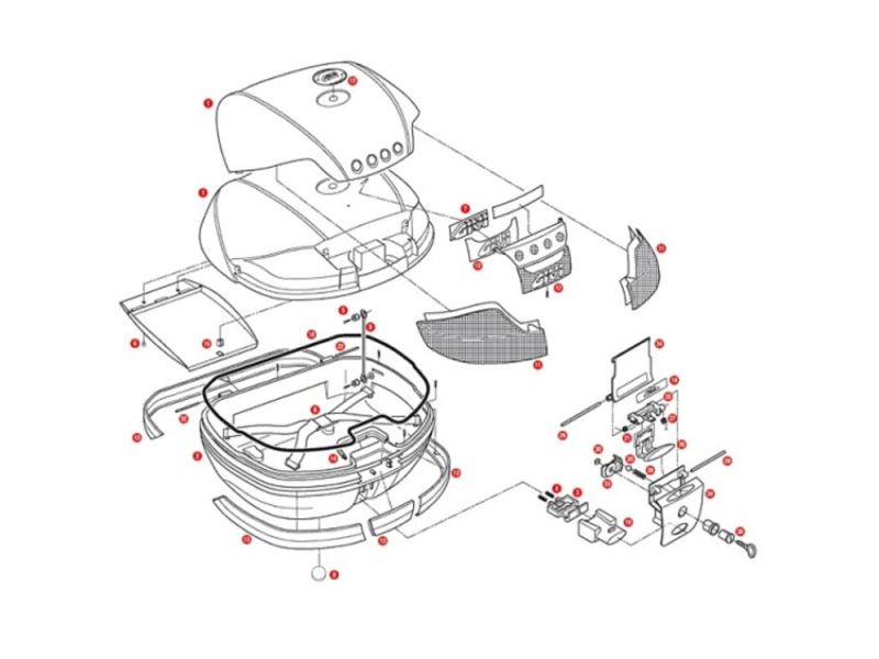 GIVI V46 Kofferunterteil