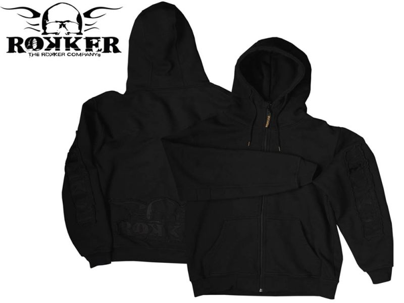 Kaufen Sie Hoody ROKKER Zip von Rokker LTD in Schwarz Kategorie Freizeitbekleidung bei UOS Demo Shop